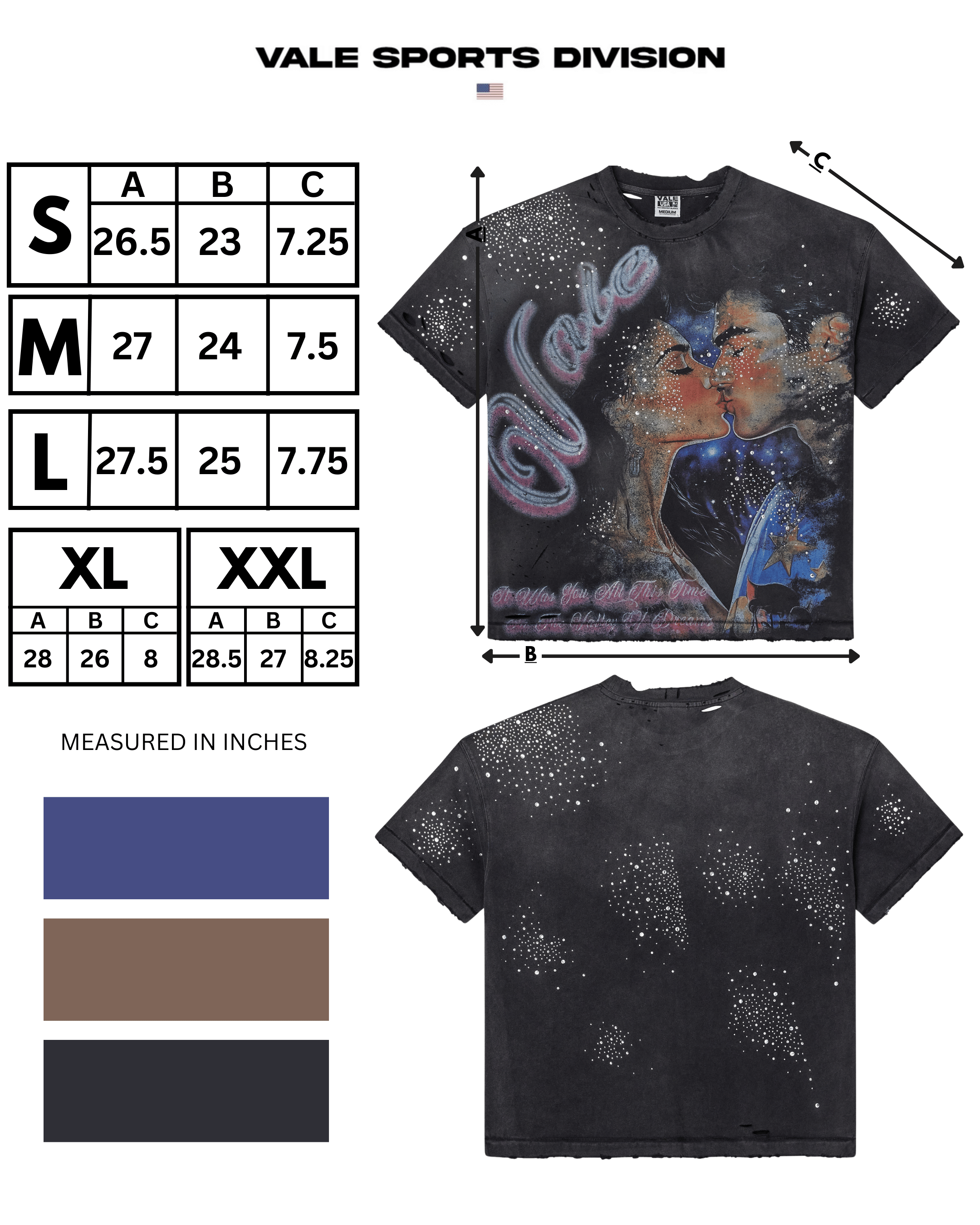 FATED YOURS BLING TEE [BLACK]