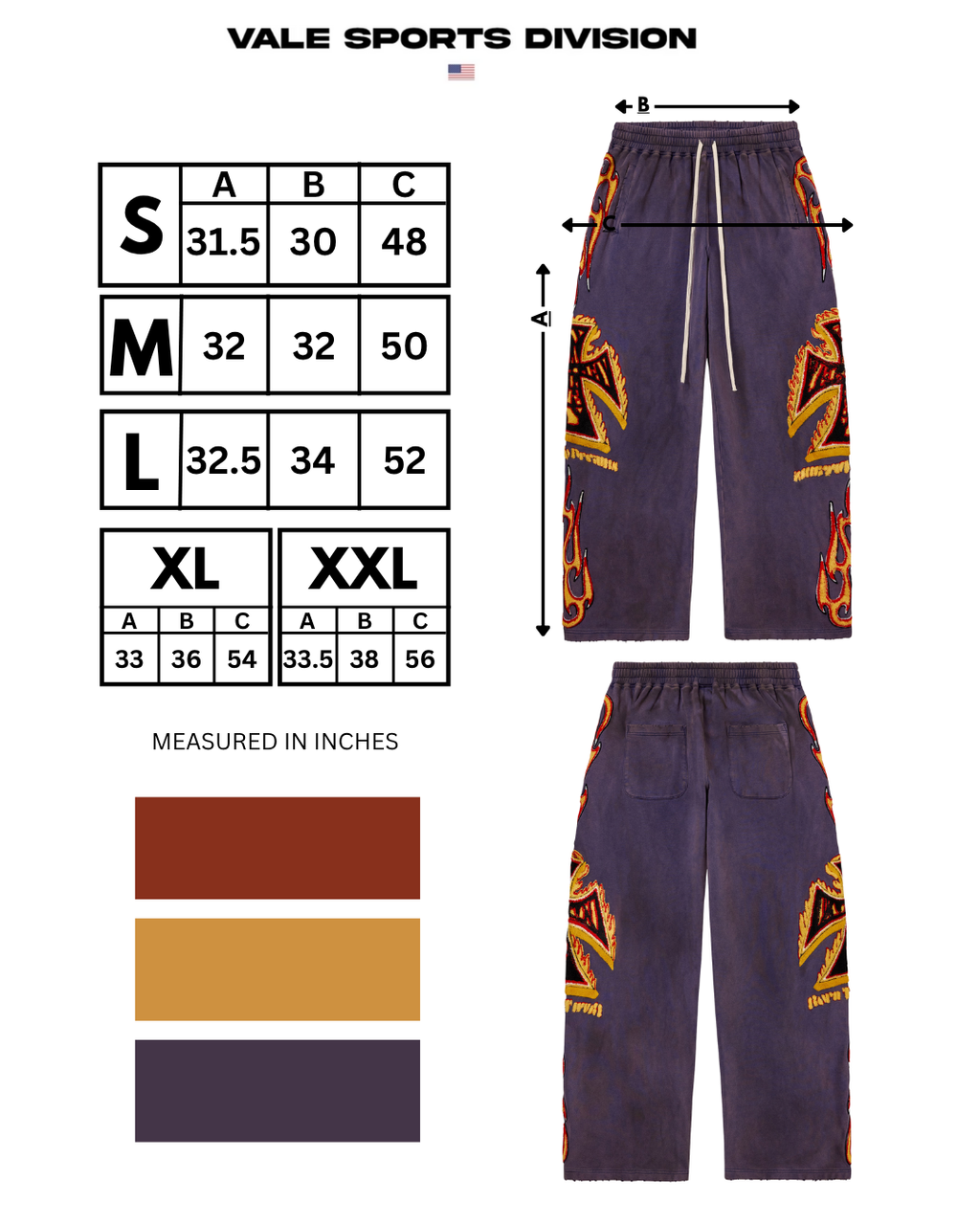 LA FLARE SWEATS [NAVY]