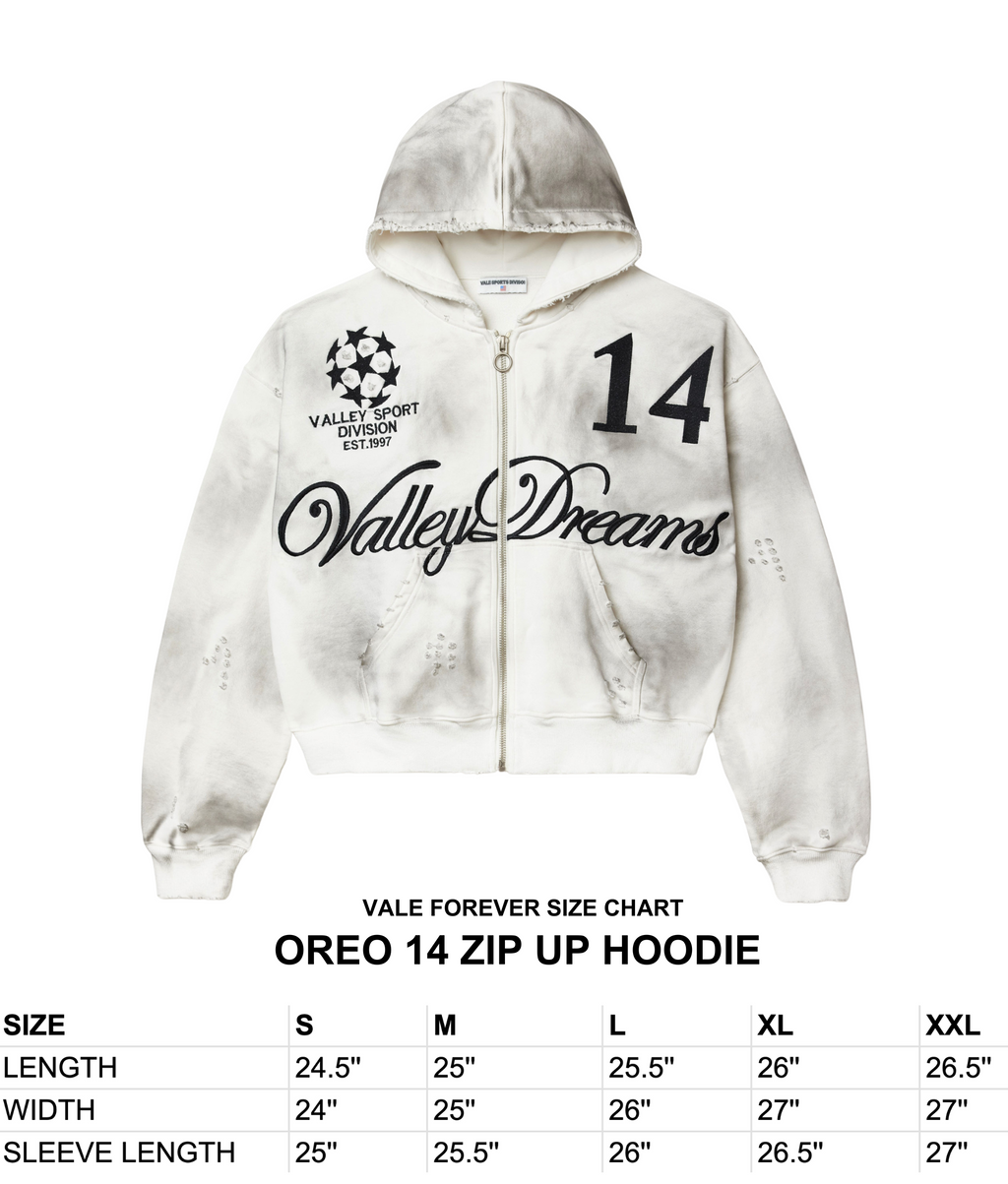 OREO 14 ZIP UP HOODIE